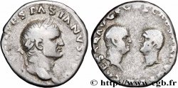 VESPASIEN, TITUS et DOMITIEN Denier TTB
