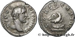 DIVUS ANTONINUS Denier AU/XF