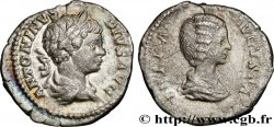 CARACALLA et JULIA DOMNA Denier TTB+/TTB