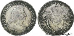 LOUIS XIV THE SUN KING Demi-écu aux palmes 1693 Tours