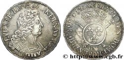 LOUIS XIV THE SUN KING Écu aux insignes 1702 Amiens
