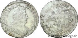 LOUIS XIV THE SUN KING Demi-écu aux huit L 1704 Bordeaux