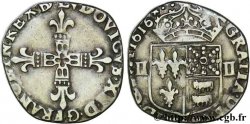 LOUIS XIII Quart d écu de Béarn 1616 Pau ou Morlaàs