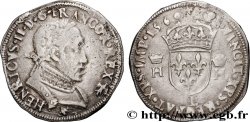 FRANCIS II. COINAGE AT THE NAME OF HENRY II Teston au buste lauré, 2e type 1560 Bayonne XF