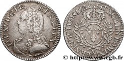 LOUIS XV  THE WELL-BELOVED  Cinquième d écu aux branches d olivier, buste habillé 1726 Amiens AU