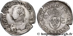 CHARLES IX Demi-teston, 2e type 1562 Tours