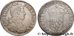 LOUIS XIV THE SUN KING Demi-écu, portrait apollinien 1662 Rouen