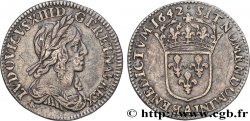 LOUIS XIII Douzième d écu, buste drapé et cuirassé (2e buste de Jean Warin) 1642 Paris, Monnaie du Louvre
