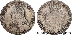 LOUIS XV THE BELOVED Écu aux branches d olivier, buste habillé 1733 Lyon
