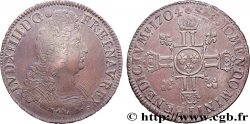LOUIS XIV THE SUN KING Écu aux huit L, 2e type 1704 Nantes