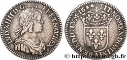 LOUIS XIV THE SUN KING Douzième d écu, portrait à la mèche courte 1644 Paris, Monnaie de Matignon