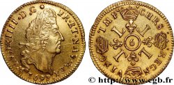 LOUIS XIV THE SUN KING Louis d or aux quatre L 1697 Rennes