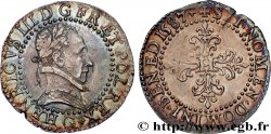 HENRI III Demi-franc au col plat 1587 Poitiers
