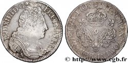LOUIS XIV THE SUN KING Écu aux trois couronnes 1709 Rennes