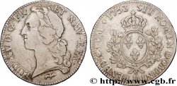 LOUIS XV THE BELOVED Écu aux branches d’olivier, tête ceinte d’un bandeau 1753 Lyon