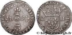 LOUIS XIV LE GRAND OU LE ROI SOLEIL Quart d écu, titulature côté croix 1645 Marseille