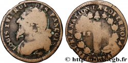 LOUIS XVI (MONARQUE CONSTITUTIONNEL)  12 deniers dit  au faisceau , légende fautée 1793 Marseille
