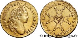 LOUIS XV DIT LE BIEN AIMÉ Louis d’or à la croix de chevalier 1718 Nantes
