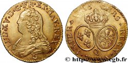 LOUIS XV DIT LE BIEN AIMÉ Louis d or aux écus ovales, buste habillé 1726 Perpignan