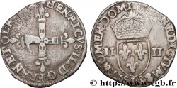 HENRY III Quart d écu, croix de face n.d. Bayonne