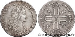 LOUIS XV DIT LE BIEN AIMÉ Louis d’argent à la croix aux huit L couronnées 1720 Nantes
