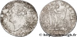 LOUIS XVI 15 sols dit au génie , type FRANCOIS 1791 Limoges