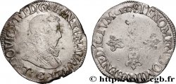 LOUIS XIII Demi-franc à la tête nue adolescente de Saint-Lô 1617 Saint-Lô