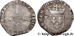 HENRI IV LE GRAND Huitième d écu, croix feuillue de face s.m. Angers