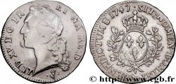 LOUIS XV DIT LE BIEN AIMÉ Écu aux branches d’olivier, tête ceinte d’un bandeau 1747 Pau
