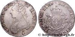 LOUIS XVI Écu aux branches d olivier 1789 Metz