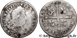 LOUIS XIV THE SUN KING Cinq sols aux insignes 1702 Reims