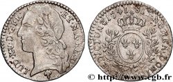 LOUIS XV THE BELOVED Dixième d écu aux branches d’olivier, tête ceinte d’un bandeau 1741 Pau