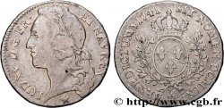 LOUIS XV THE BELOVED Demi-écu aux branches d’olivier, tête ceinte d’un bandeau 1741 Orléans