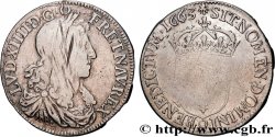 LOUIS XIV THE SUN KING Demi-écu, portrait apollinien 1663 Rennes
