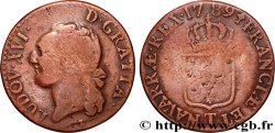 LOUIS XVI Demi-sol dit à l écu 1789 Nantes