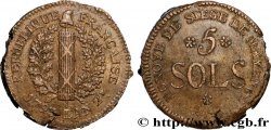 SIEGE OF MAINZ 5 sols 1793 Mayence