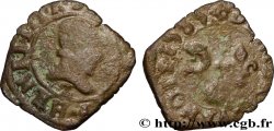 HENRY III Denier tournois, type du Dauphiné 1585 Grenoble
