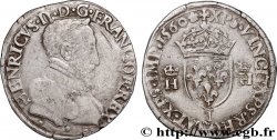 FRANÇOIS II. MONNAYAGE AU NOM D HENRI II Teston à la tête nue, 5e type 1560 Limoges