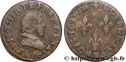 LOUIS XIII Double tournois, type 7 1627 Bordeaux