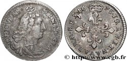 LOUIS XIV THE SUN KING Quatre sols à la croix formée de lis 1675 Paris