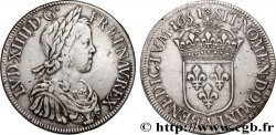LOUIS XIV LE GRAND OU LE ROI SOLEIL Écu, portrait à la mèche longue 1651 Paris