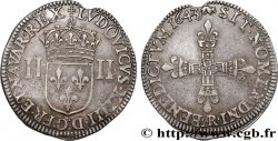 LOUIS XIV THE SUN KING Quart d écu, titulature côté écu 1643 Arras
