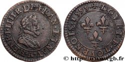 HENRY IV Double tournois, 2e type de Paris (légende française) 1599 Paris, Moulin des Étuves