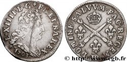 LOUIS XIV LE GRAND OU LE ROI SOLEIL Cinq sols aux insignes 1703 Strasbourg