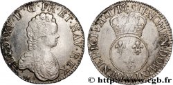 LOUIS XV  THE WELL-BELOVED  Écu dit  vertugadin  1716 Toulouse XF/VF