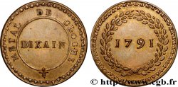 REVOLUTION COINAGE Dixain de Rochon 1791 Lyon