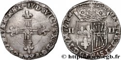 LOUIS XIII  Quart d écu de Navarre 1618 Saint-Palais MBC