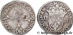 HENRI IV LE GRAND Quart d écu, croix feuillue de face 1606 Rennes