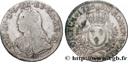 LOUIS XV DIT LE BIEN AIMÉ Écu aux branches d olivier, buste habillé 1726 Pau