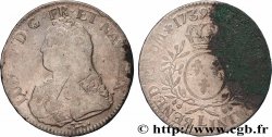 LOUIS XV DIT LE BIEN AIMÉ Écu aux branches d olivier, buste habillé 1739 Bayonne